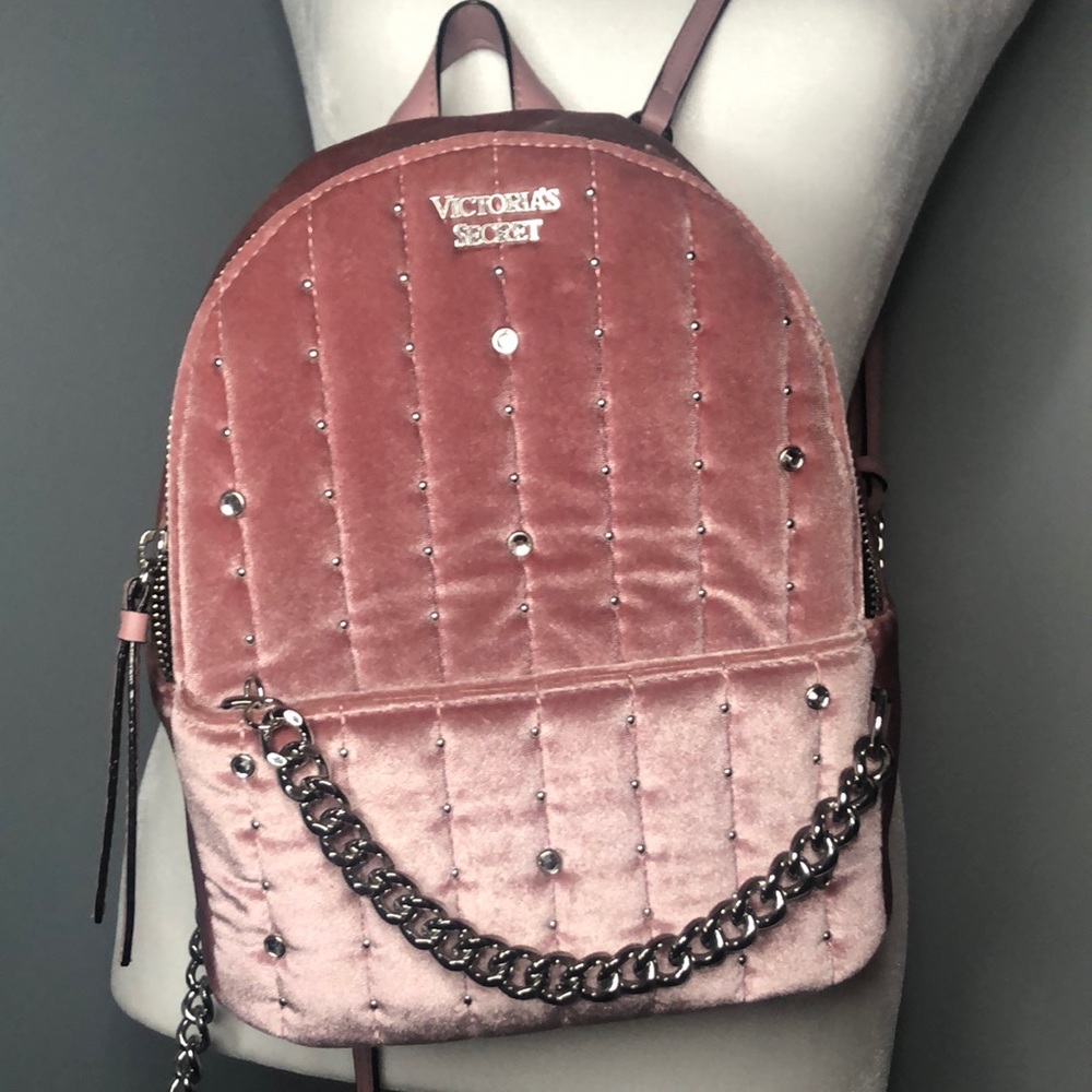 Victoria's Secret Velvet Light Pink MINI Backpack